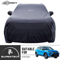 Neodrift® - Car Cover for SUV Toyota Hyryder-#Material_SuperTech (₹6499/-)#Color_Black+Grey