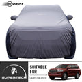 Neodrift® - Car Cover for SUV Toyota Land Cruiser-#Material_SuperTech (₹6999/-)#Color_L.Grey+Blue