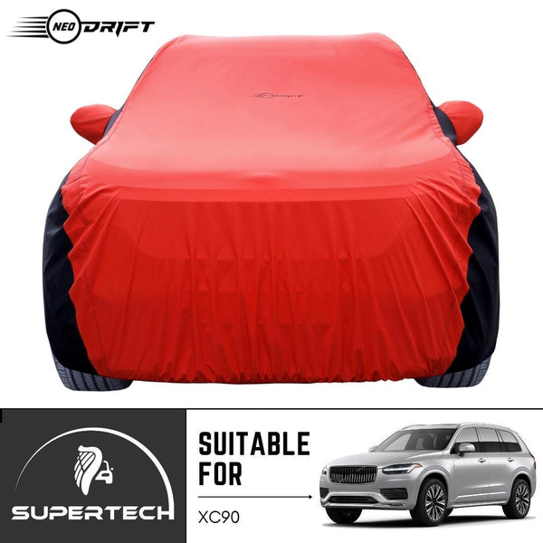 Neodrift® - Car Cover for SUV Volvo XC 90-#Material_SuperTech (₹6999/-)#Color_Red+Black