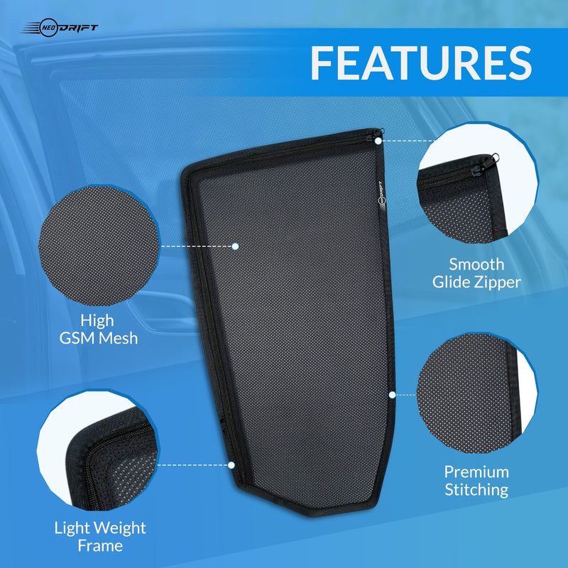 NEODRIFT 'NeoShade' Magnetic Car Sunshades for Skoda Kylaq