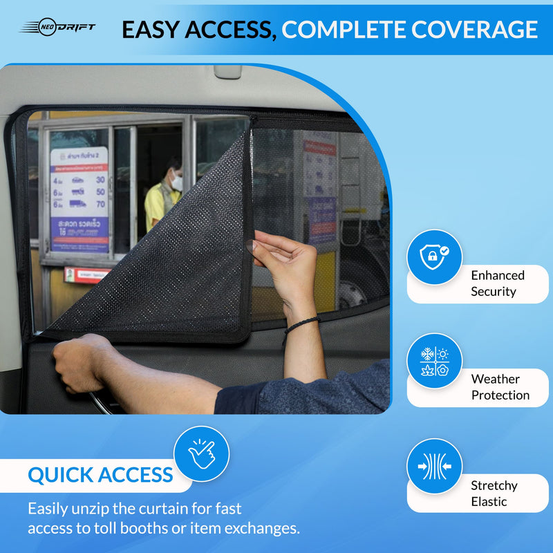 NEODRIFT 'NeoShade' Magnetic Car Sunshades for Skoda Kylaq