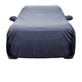 Neodrift SuperTech grey & black car body cover for Tata Zest (SEDAN) #Material_SuperTech (₹6174/-)#Color_Grey+Black
