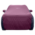 Neodrift SuperTech maroon & black car body cover for Tata Zest (SEDAN) #Material_SuperTech (₹6174/-)#Color_Maroon+Black