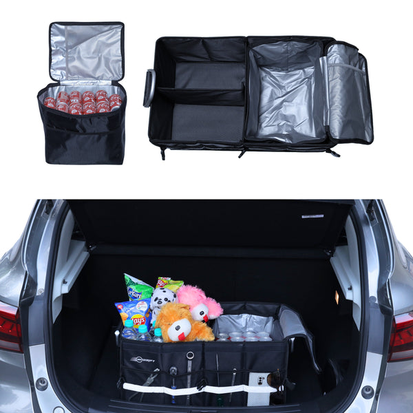 Neodrift 'Trunk Master' - Multi-Compartment Car Organizer for Garage, Sedan, SUV, Minivan-#Style_Trunk Master Pro with Cooler Bag