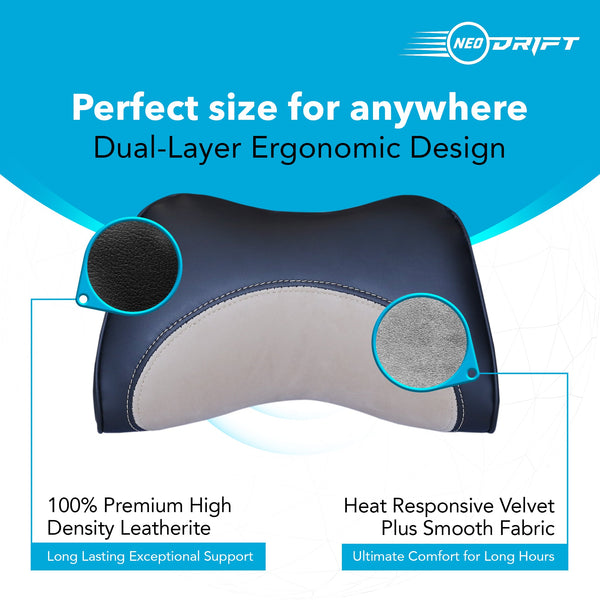 Neodrift® Neck Cushions for Neck Support in Car/Office Seat-#Style_NeckFlow (1 Pc.)#Color_Beige NF