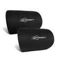 Neodrift® Neck Cushions for Neck Support in Car/Office Seat-#Style_CurveNeck (Set of 2)#Color_Black-Silver CN