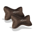 Neodrift® Neck Cushions for Neck Support in Car/Office Seat-#Style_NeckBone (Set of 2)#Color_Coffee NB