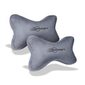 Neodrift® Neck Cushions for Neck Support in Car/Office Seat-#Style_NeckBone (Set of 2)#Color_Grey NB