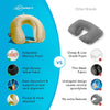 Neodrift® 'TravelNeck' - Memory Foam Travel Pillow for Neck Support-