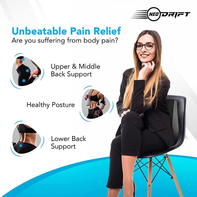 Neodrift® 'OrthoBrace' - PU Foam Orthopaedic Cushion for Back Support